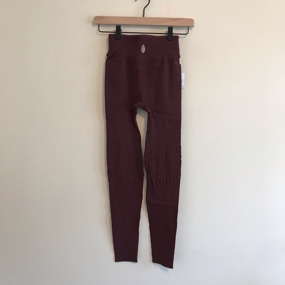 Free People | NWT Gone Adrift Leggings Dark Red - Picture 7 of 8